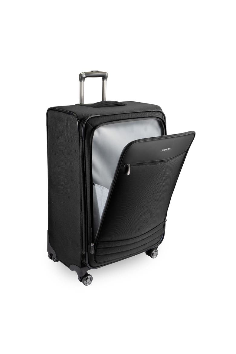 Ashbury Softside Luggage, Expandable Suitcase, Lightweight Sustainable rPET Travel Bag with TSA Lock & Dual Spinner Wheels, 28-inch Large Check-in, Alternate, color, Black