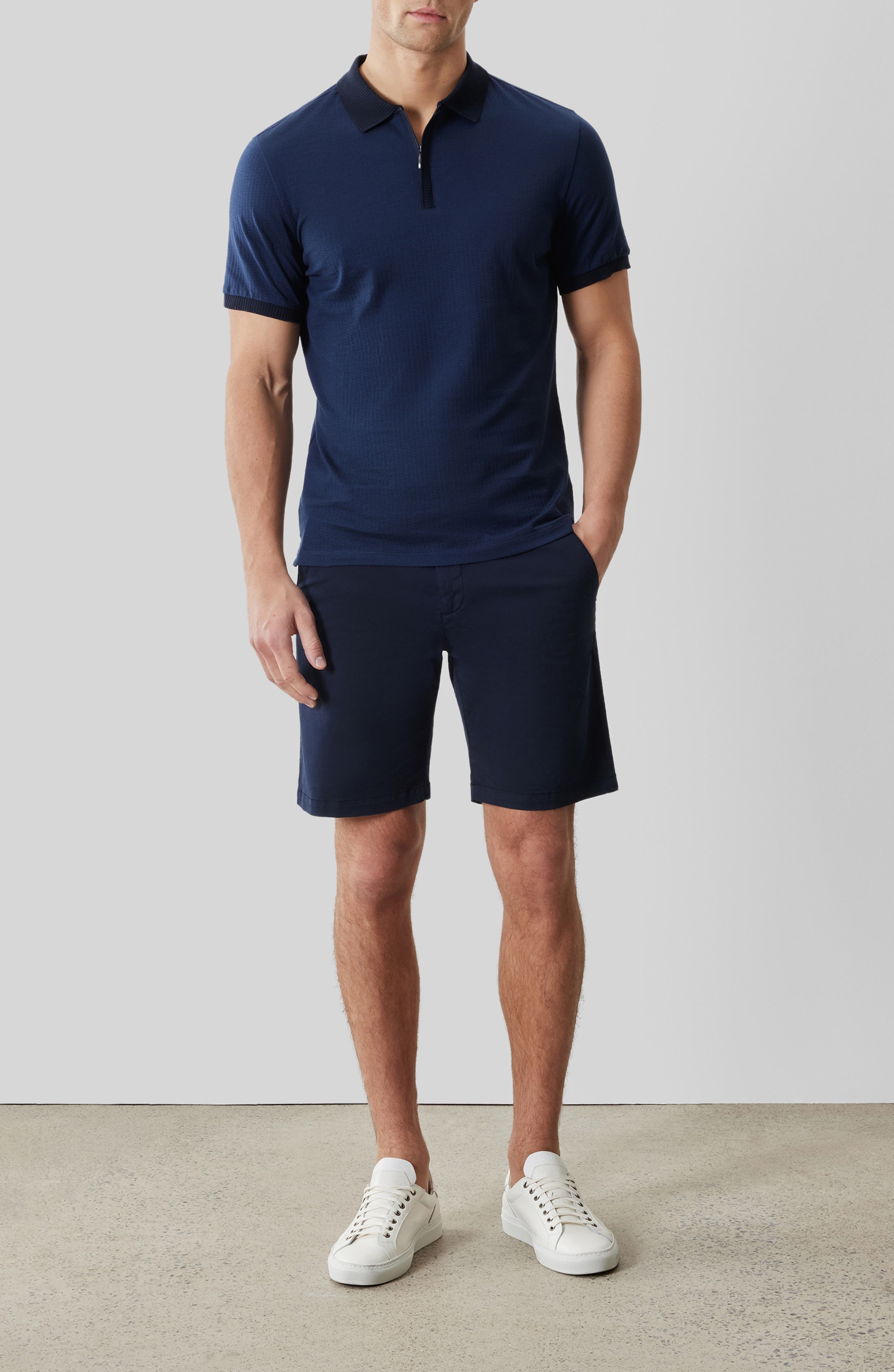 Мужские Robert Barakett Whistler Half Zip Polo — фото 5