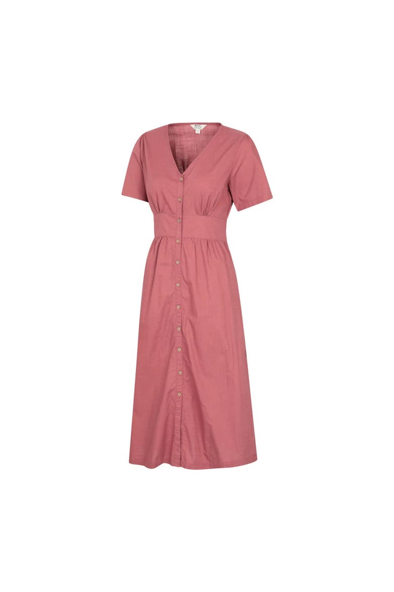 Riviera Button Through Midi Dress, Alternate, color, Pink