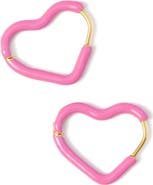 Pip Pop Enamel Heart Hoop