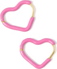 Pip Pop Enamel Heart Hoop