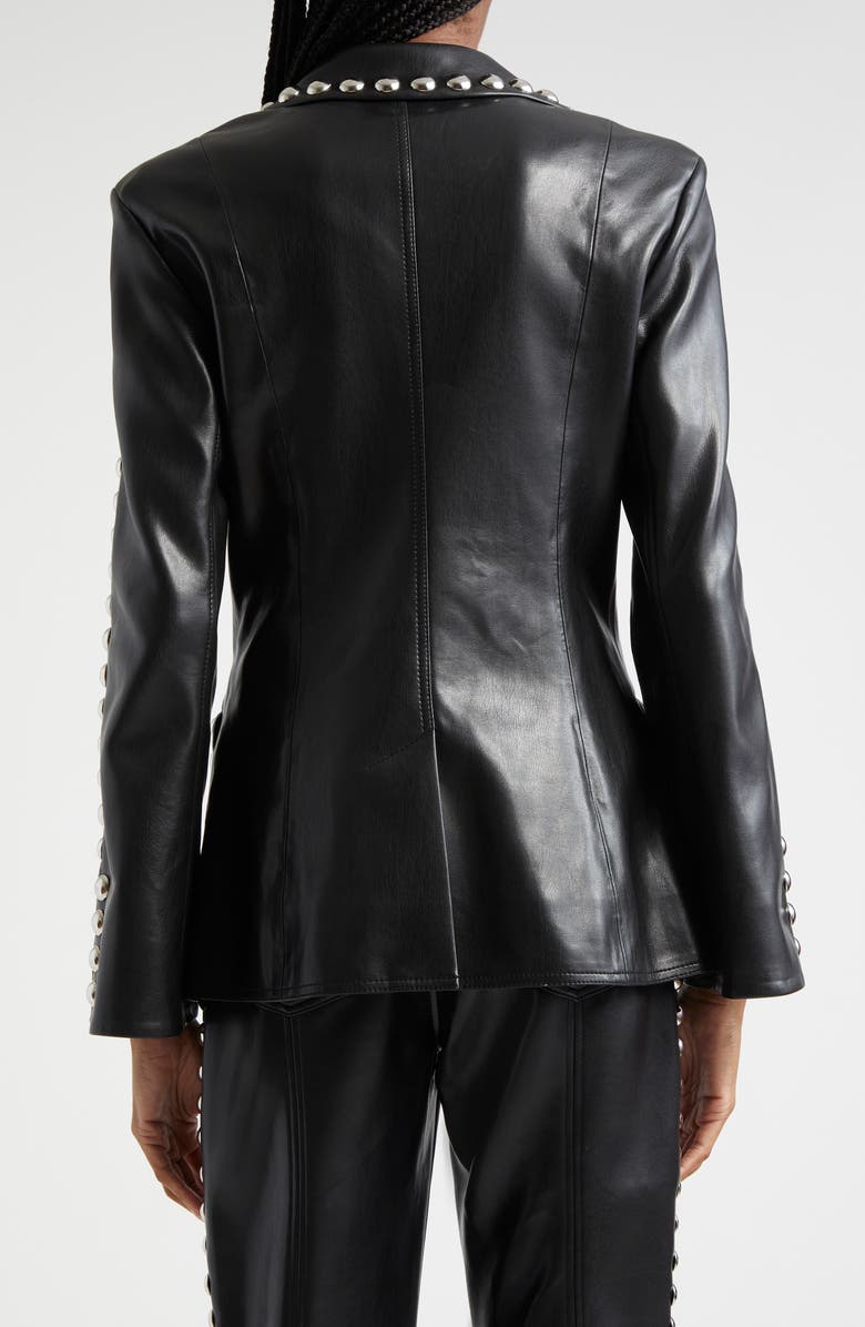 Cinq à Sept Milly Stud Detail Faux Leather Jacket, Alternate, color, 