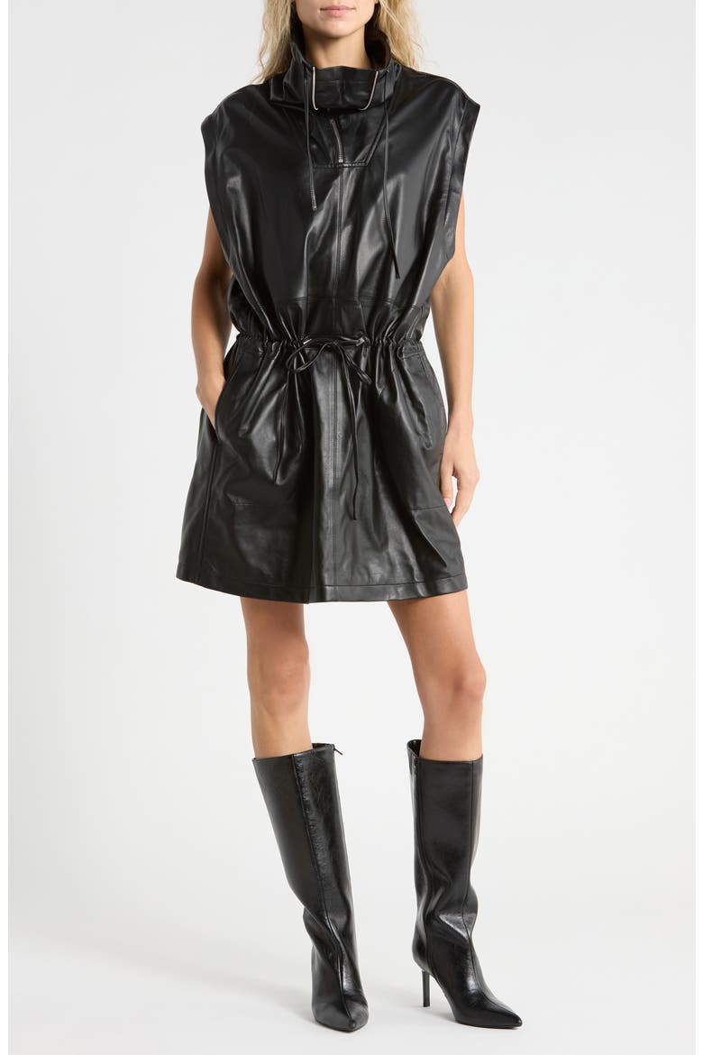 helmut lang leather dress Anorak (Women) flared sleeve mini dress UK