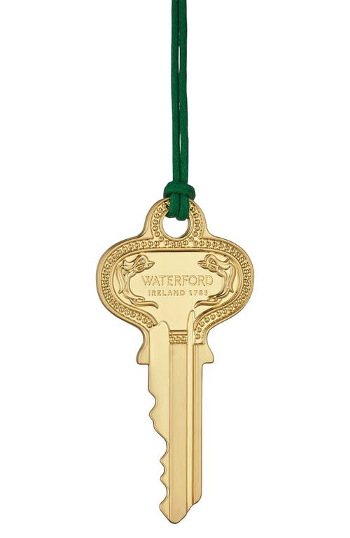 Waterford Christmas Key Ornament in Gold 