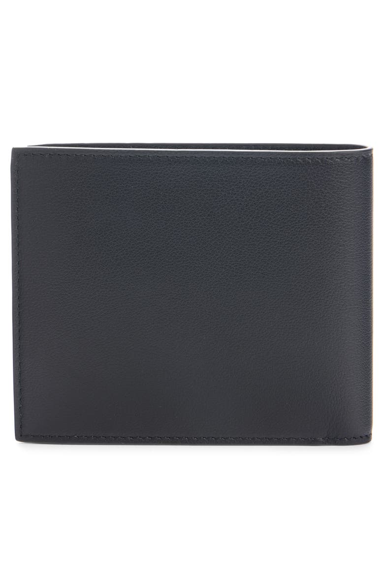 Balenciaga Monaco Leather Bifold Wallet, Alternate, color, Black