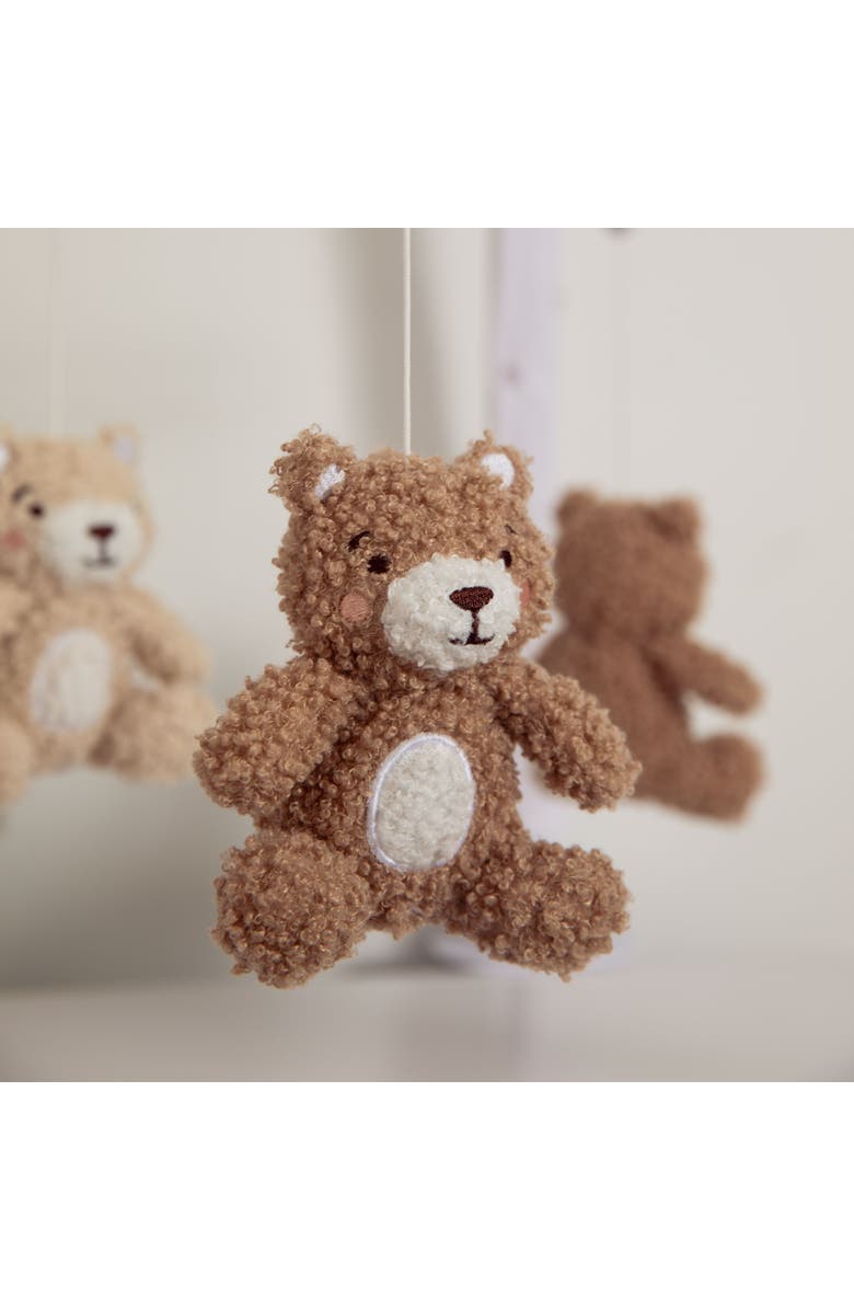 Living Textiles Musical Mobile - Cuddly Bear, Brown, Alternate, color, Brown