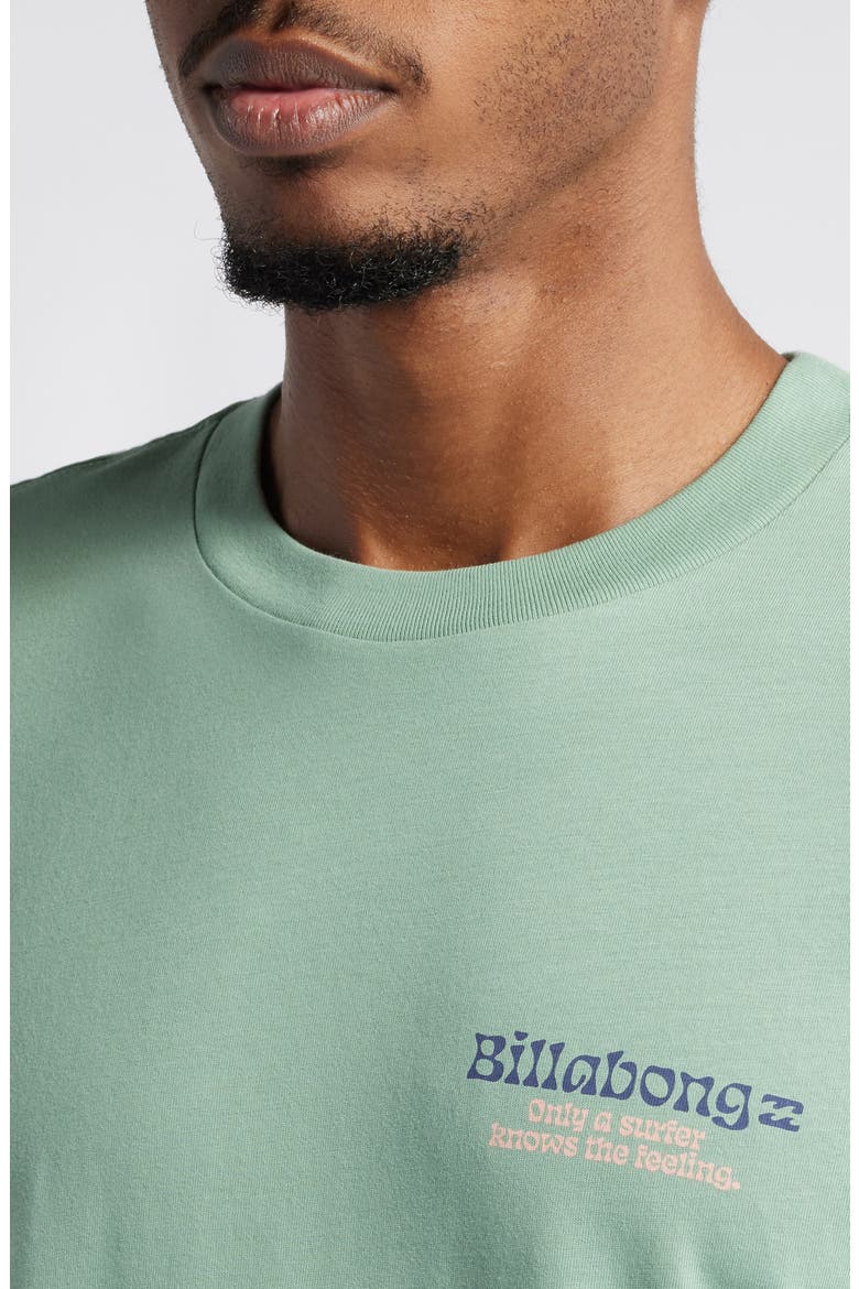 Twin Fins Cotton Graphic T-Shirt, Alternate, color, SAGE