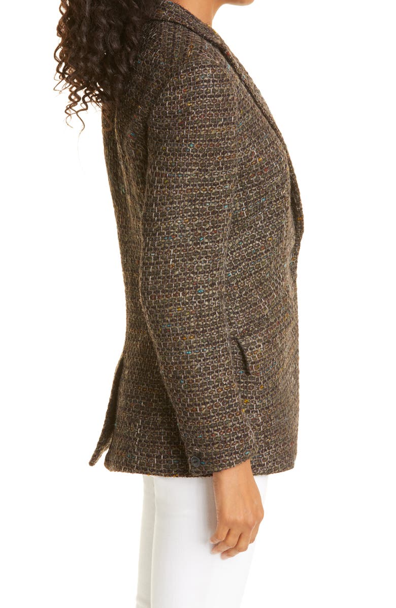 rag & bone Margo Linton Wool Blend Blazer, Alternate, color, 