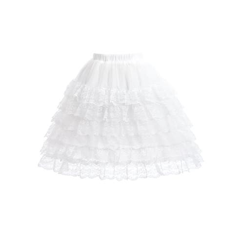 Sweet Cactus Lace-bow Top With Tiered Skirt In Gray