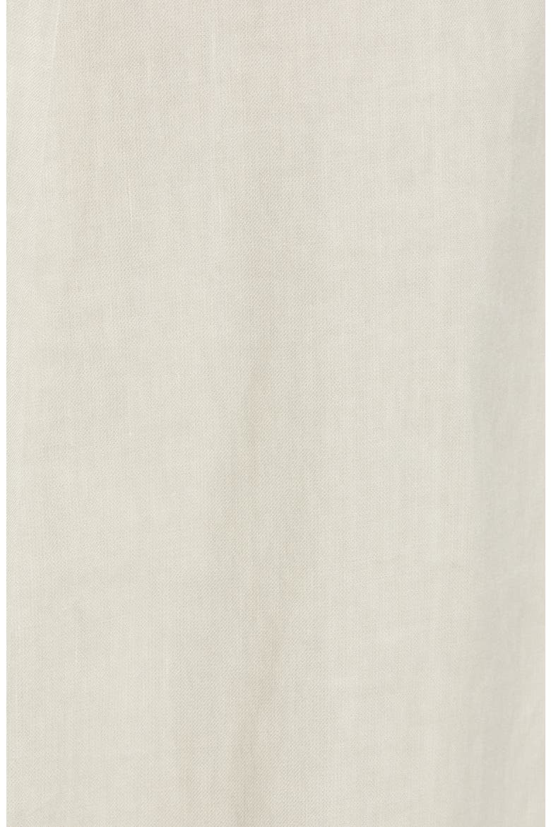 Belted Stretch Linen & Cotton Midi Skirt, Alternate, color, MEDIUM BEIGE