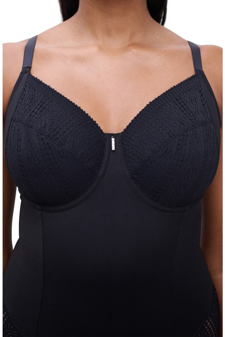 Easy Support Underwire Bodysuit, Alternate, color, BLACK