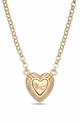 Stefanie Heart Charm Pendant Necklace