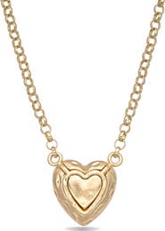 EYE CANDY LOS ANGELES Stefanie Heart Charm Pendant Necklace