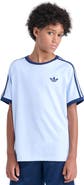 adidas Kids' 3-Stripes Ringer T-Shirt