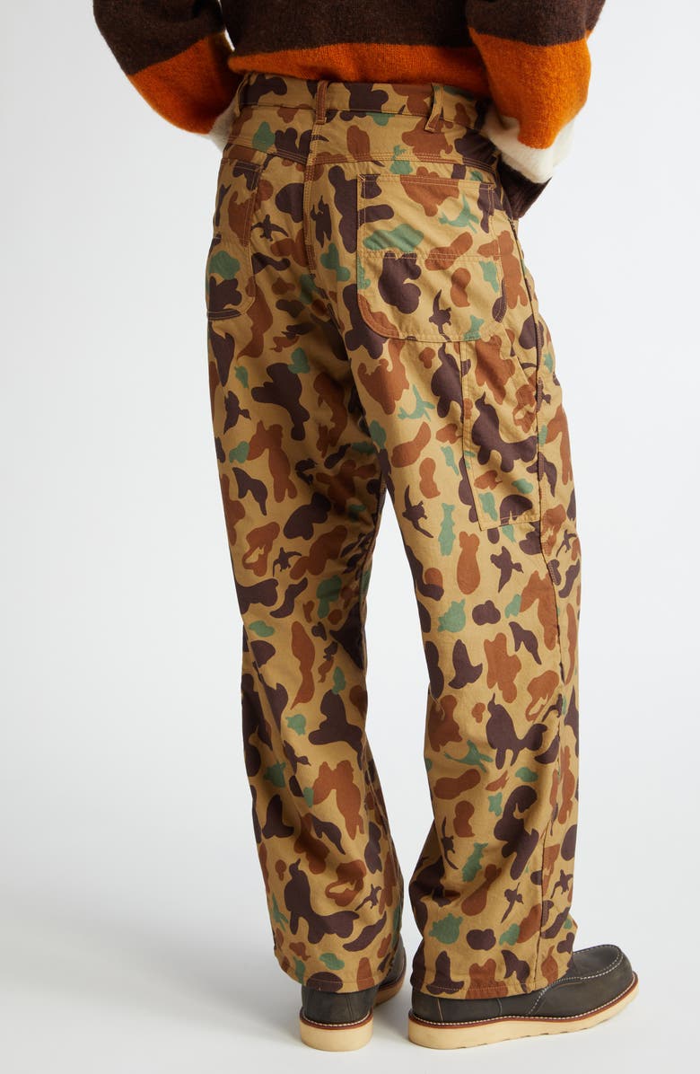 BEAMS Animal Camo Painter Pants, Alternate, color, 