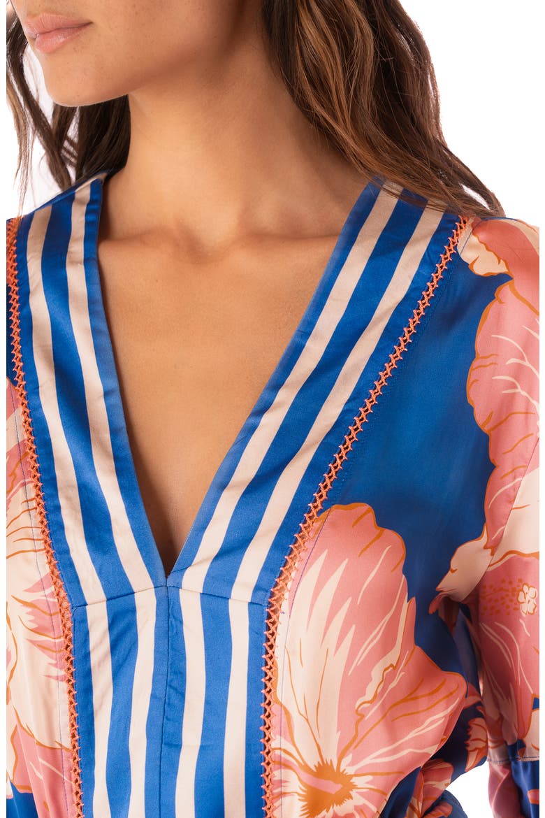 Magnolia Mirage Enjoyable Cover-Up Dress, Alternate, color, BRIGHT BLUE