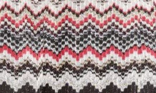 Shop Missoni Zigzag Stripe Metallic Knit Pants In Pink/beige Multi
