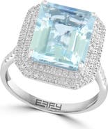 EFFY 14K White Gold Aquamarine Horizon Ring