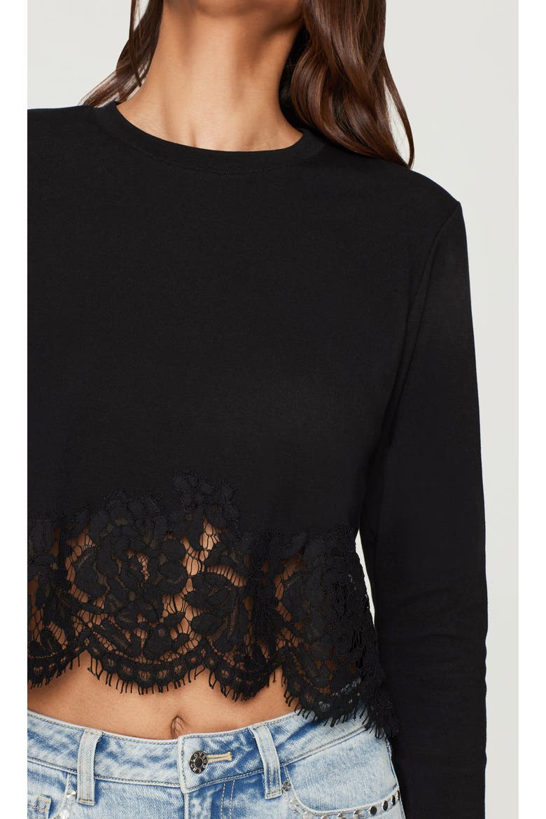 Tabitha Lace Combo Top, Alternate, color, Black
