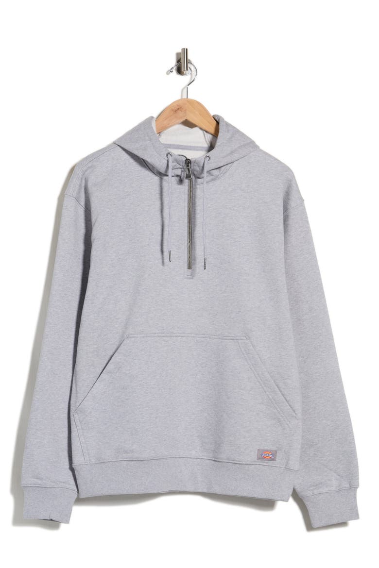 Quarter Zip Hoodie, Main, color, MEDIUM GRAY