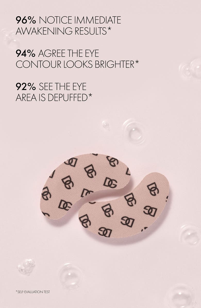 Dolce&Gabbana No-Puff Caffeine Eye Patches, Alternate, color, 