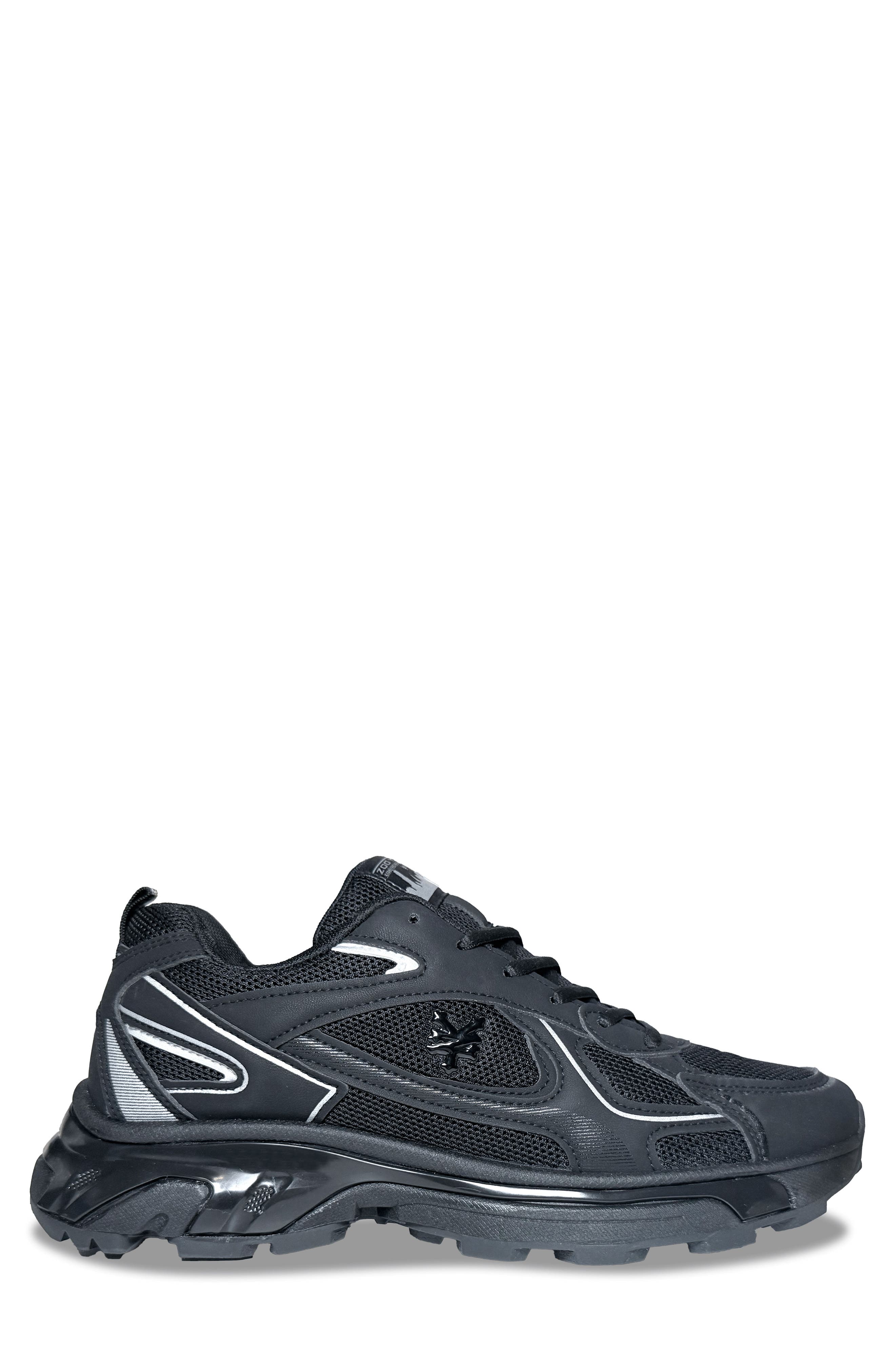 Zoo York <p>Charlie Sneaker (Men)</p>, Alternate, color, Black Silver