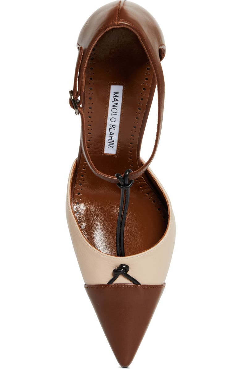 Manolo Blahnik Assala T-Strap Pump, Alternate, color,