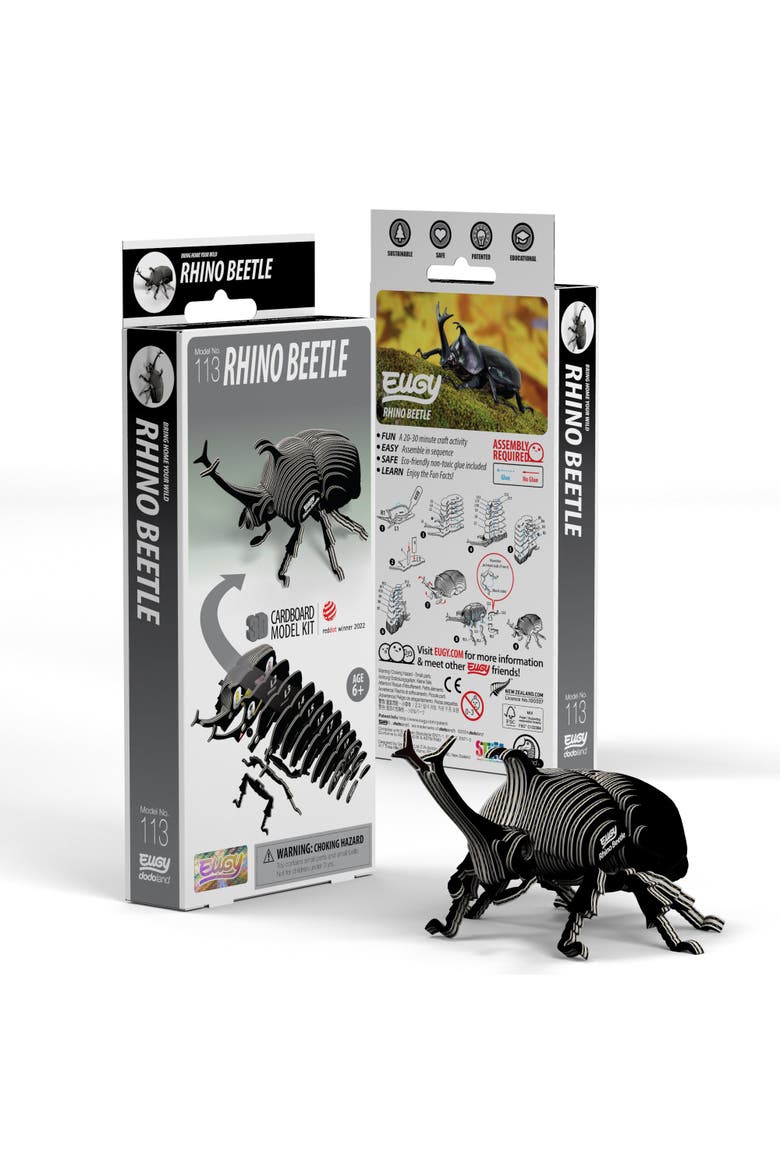 Rhino Beetle 3D Puzzle, Main, color, No Color