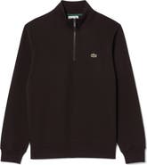 Lacoste Cotton Fleece Half Zip Pullover