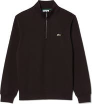 Lacoste Cotton Fleece Half Zip Pullover