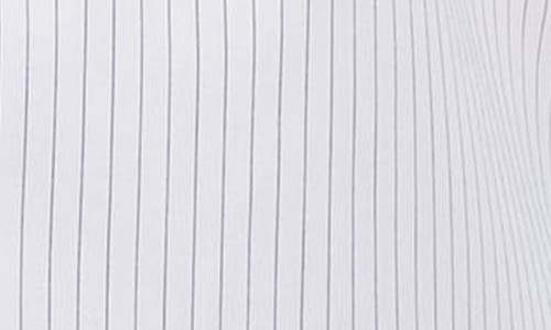 Vellapais Stripe Cotton Slim Fit Button Down Shirt In White