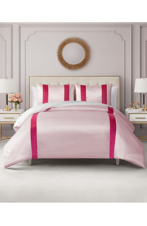 Juicy Couture Velvet Stripe Satin Comforter Set