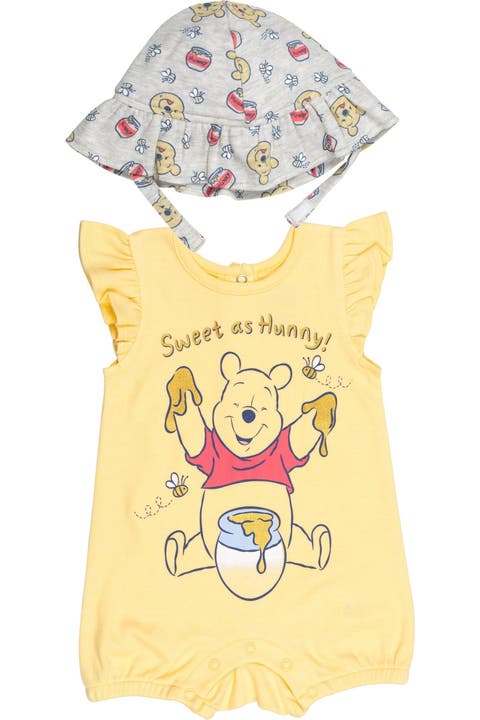 Winnie the Pooh One Piece Romper and Hat Set