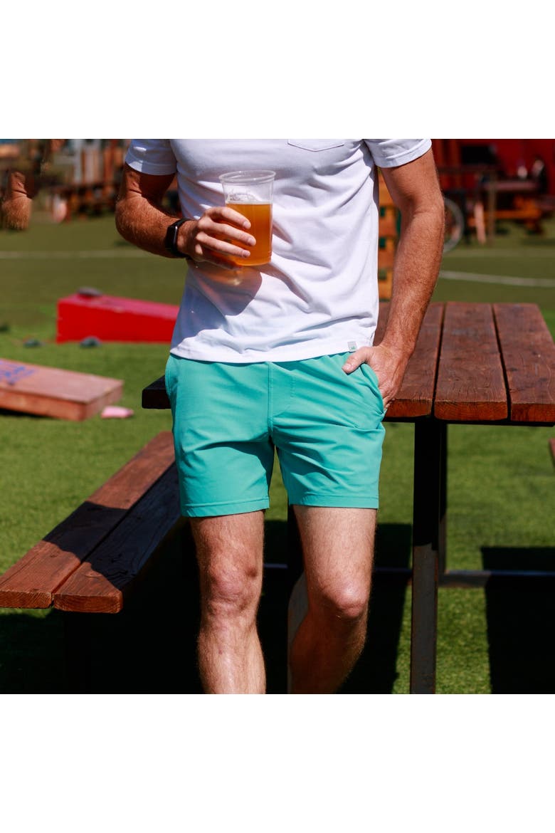 Everyday Short 8", Alternate, color, Turquoise Tonic