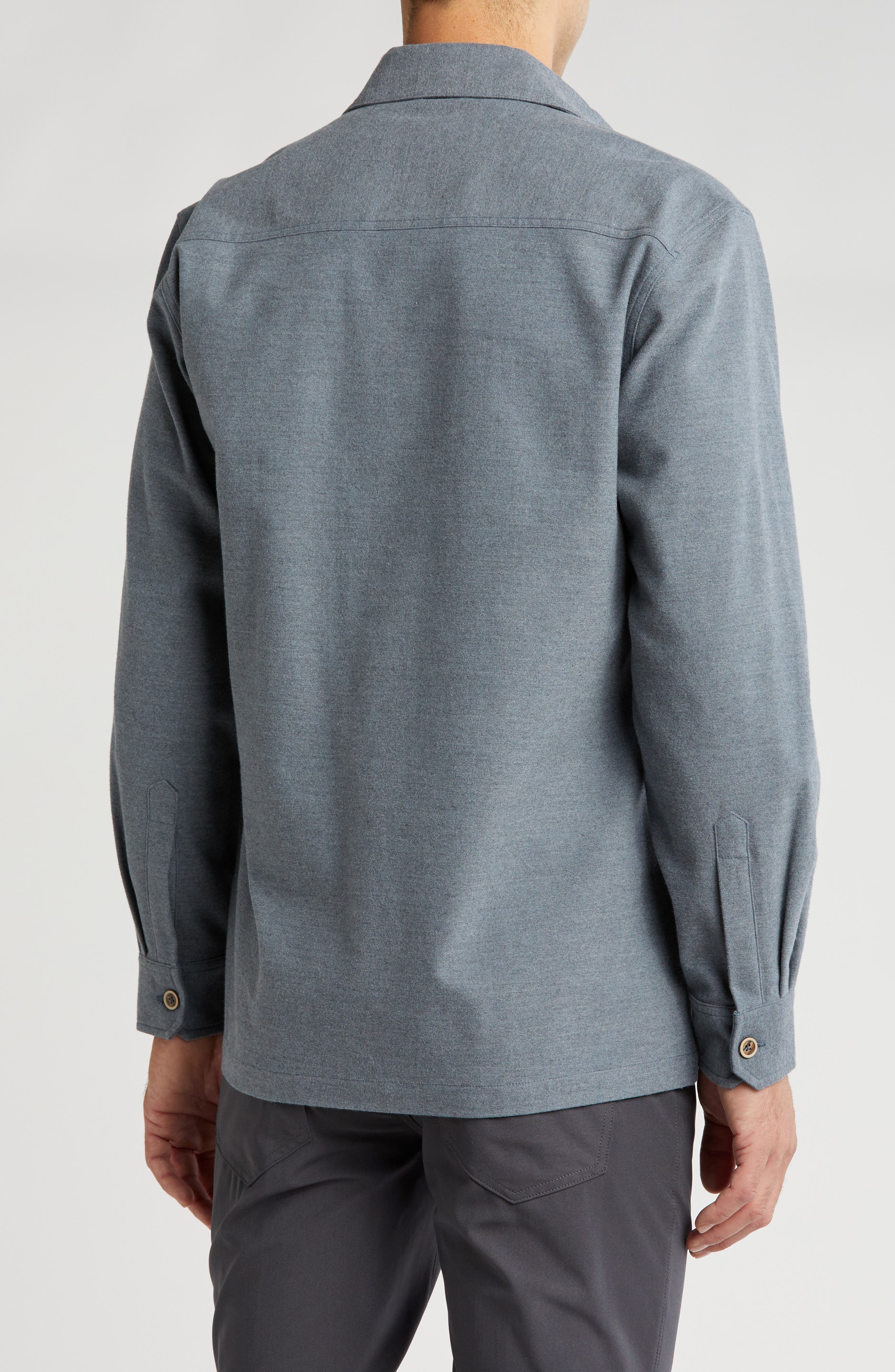 Brushed Heather Shirt Jacket - image 2