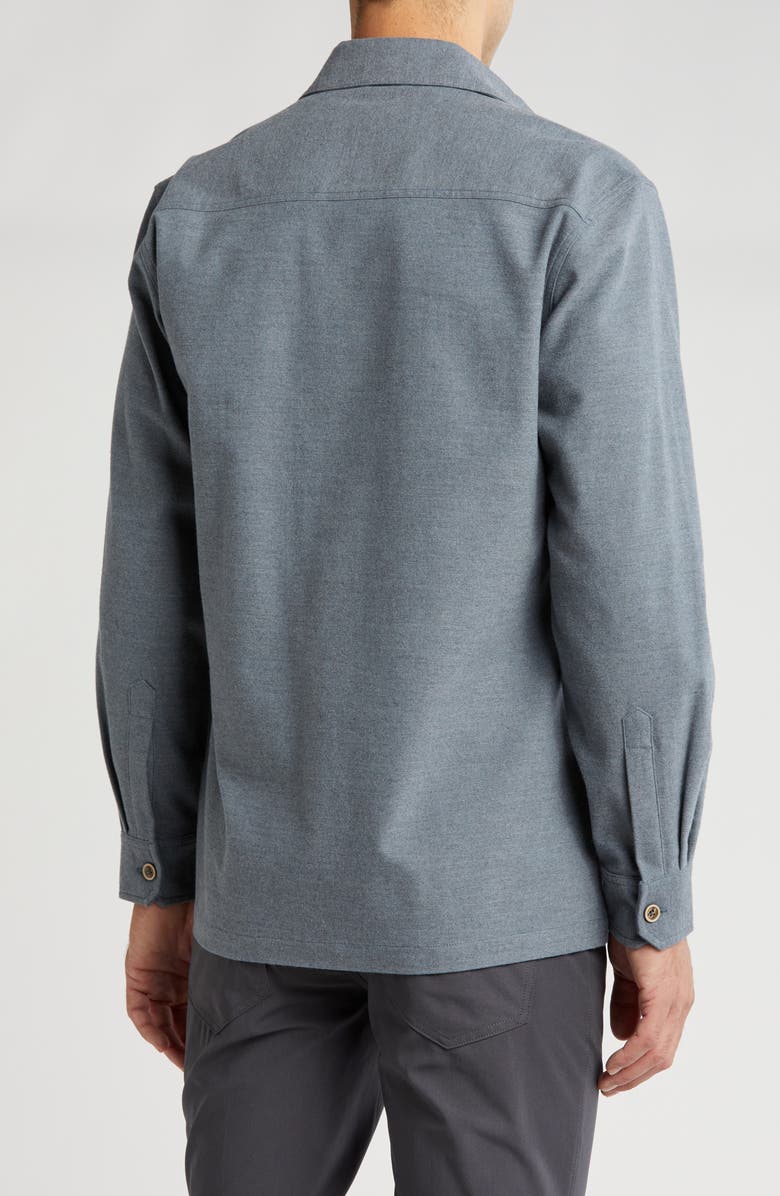 Vintage 1946 Brushed Heather Shirt Jacket, Alternate, color, Blue Heather