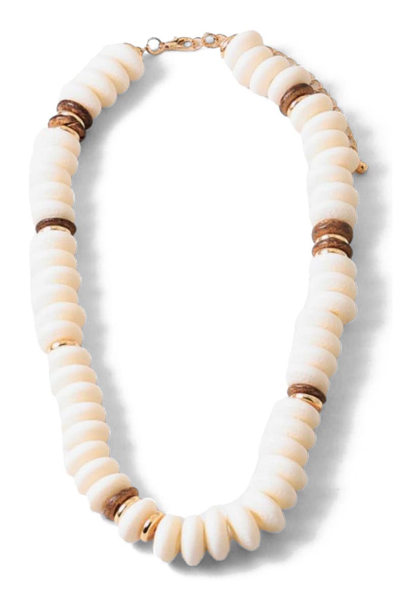 Charleston Sandbar Necklace, Main, color, Beige