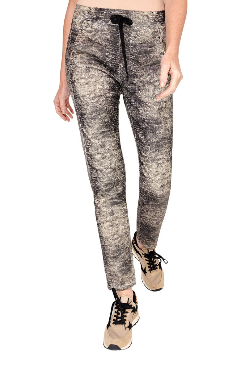 Alembika Abstract reptile skin slim-fit stretch jeans, Main, color, 