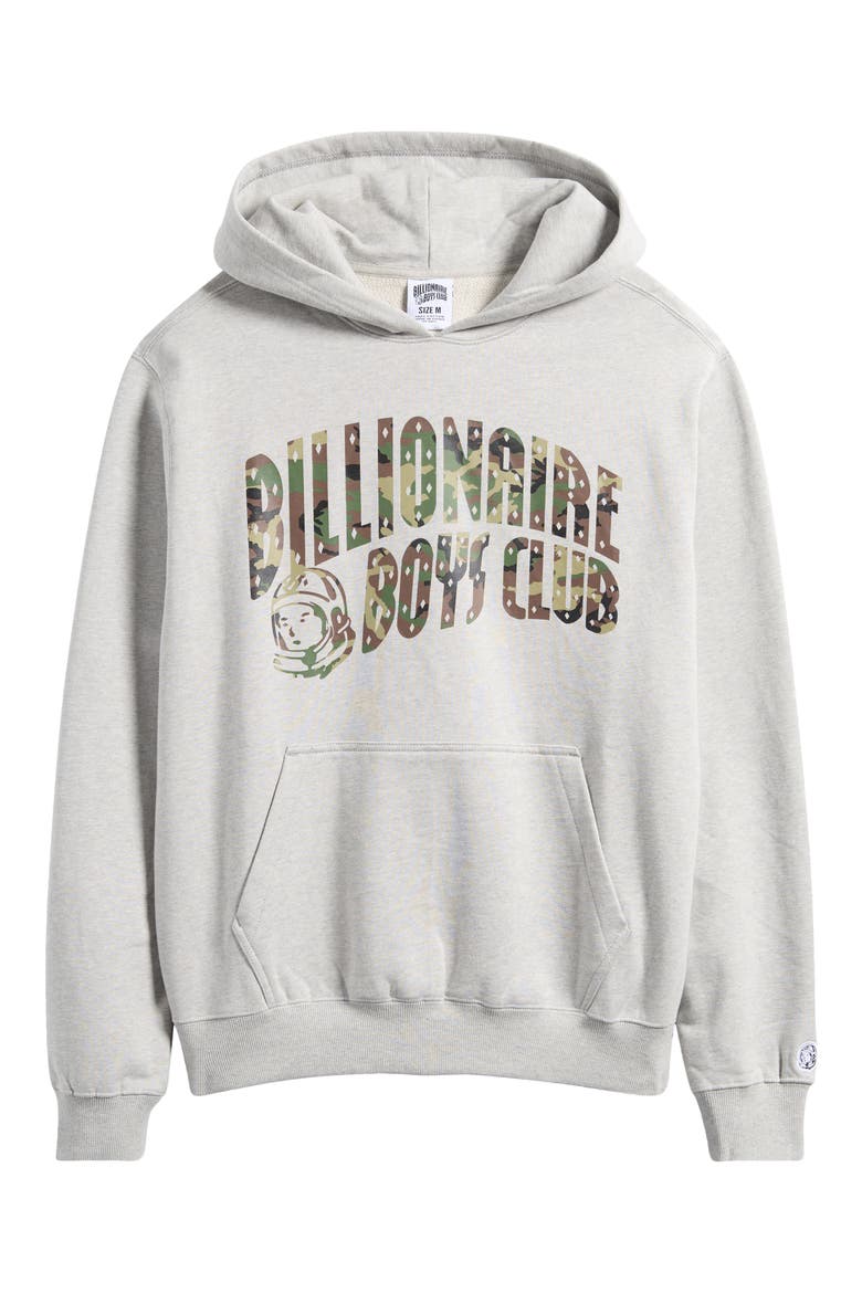 Camo Logo Graphic Hoodie, Alternate, color, HEATHER GREY