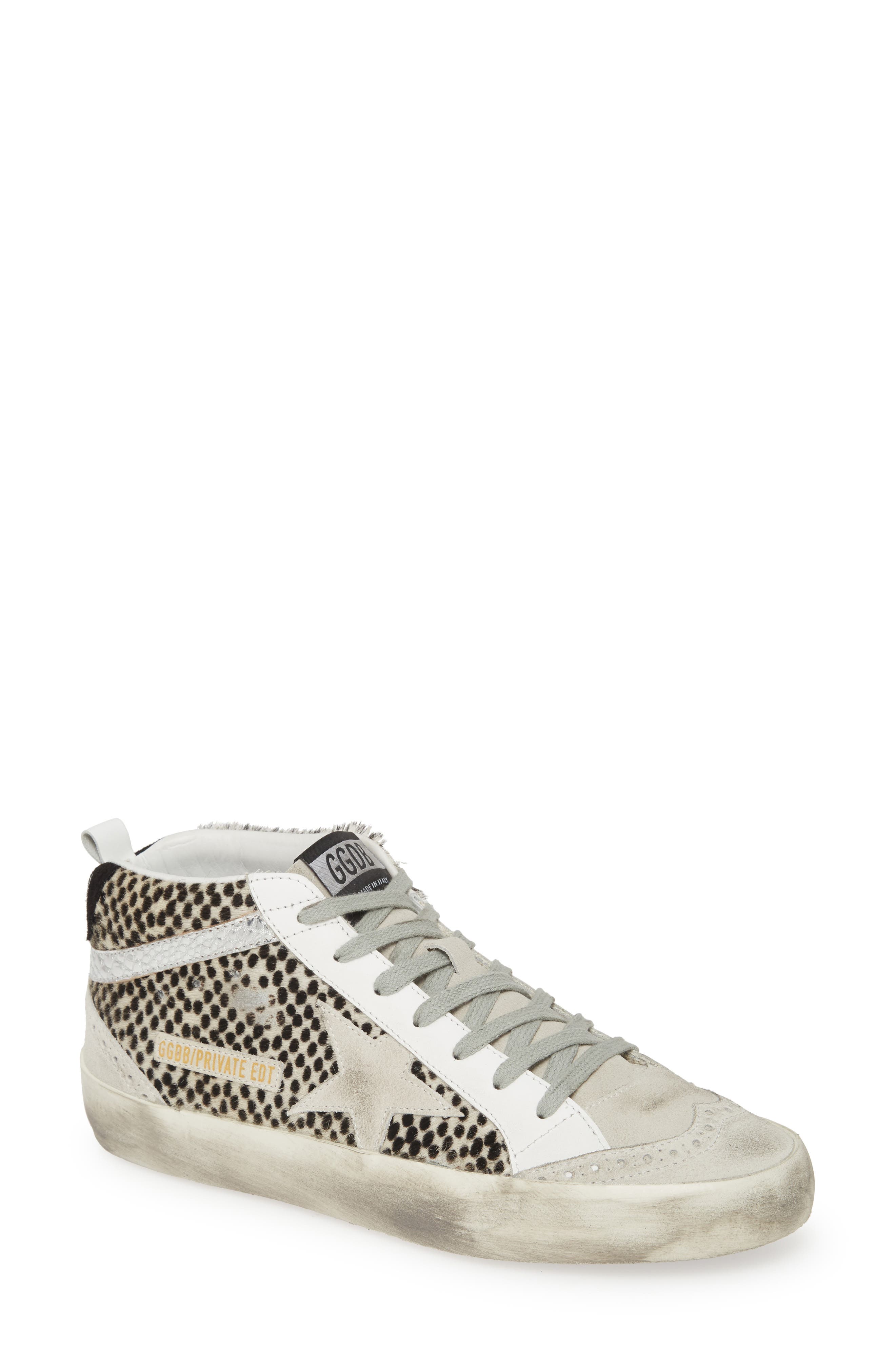 Golden Goose Midstar Genuine Calf Hair Sneaker, Main, color, 