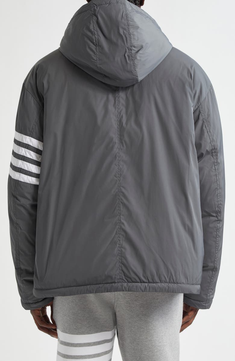 Thom Browne 4-Bar Down Hooded Jacket, Alternate, color, 