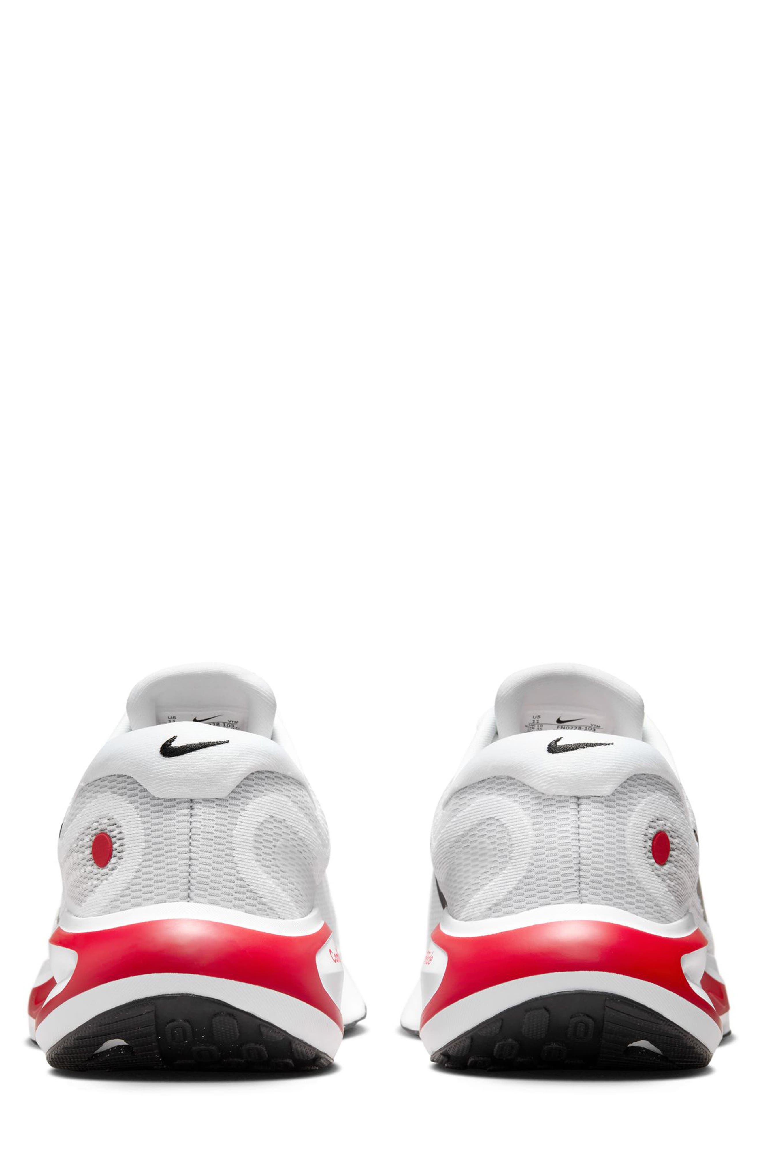 Nike Journey Road Runner Sneaker, Alternate, color, White/ Black/ Fire Red/ Grey