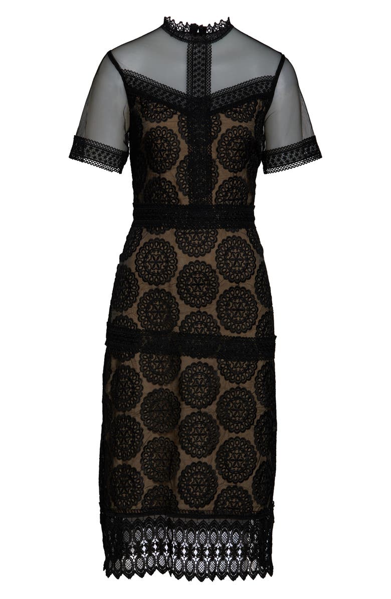 Chelsea28 Lace Midi Dress, Alternate, color, 