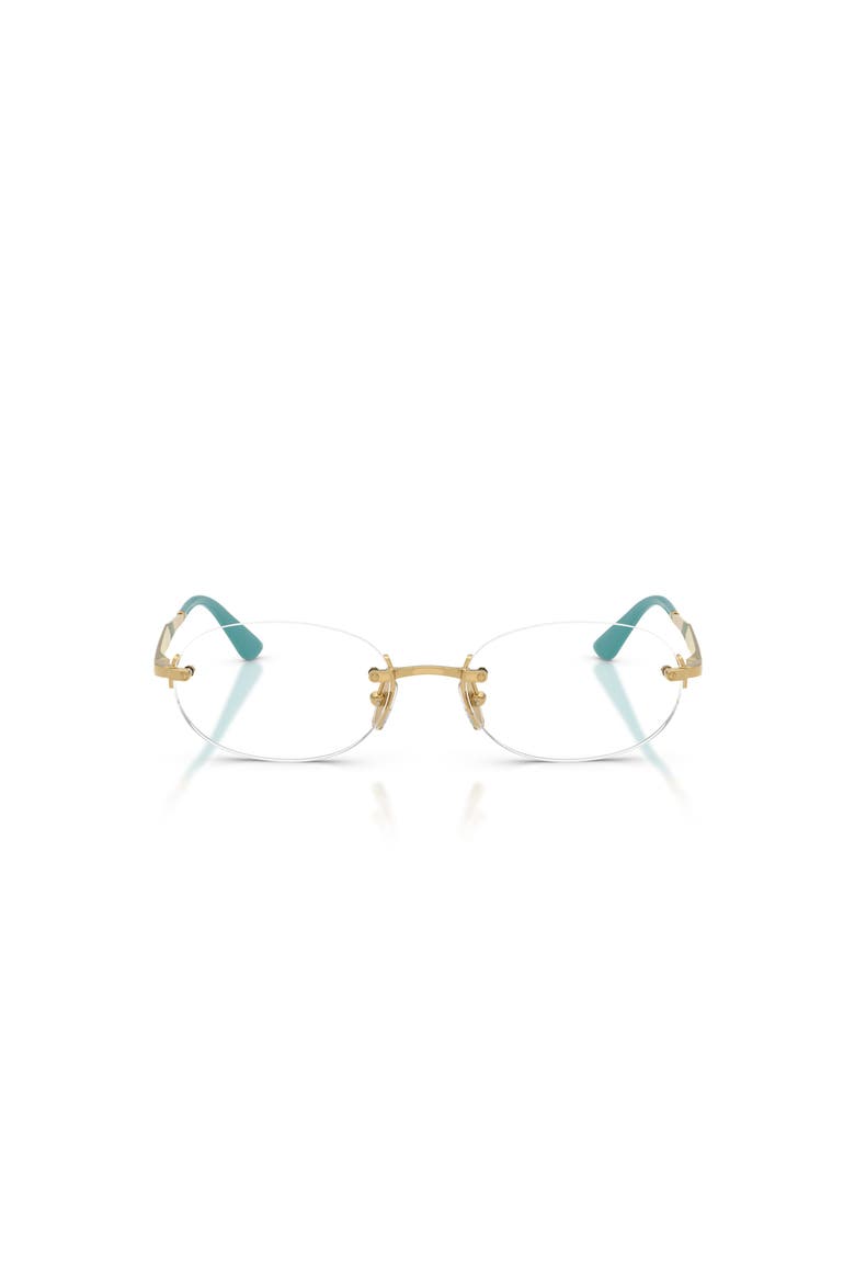 53mm Oval optical glasses, Alternate, color, Gold