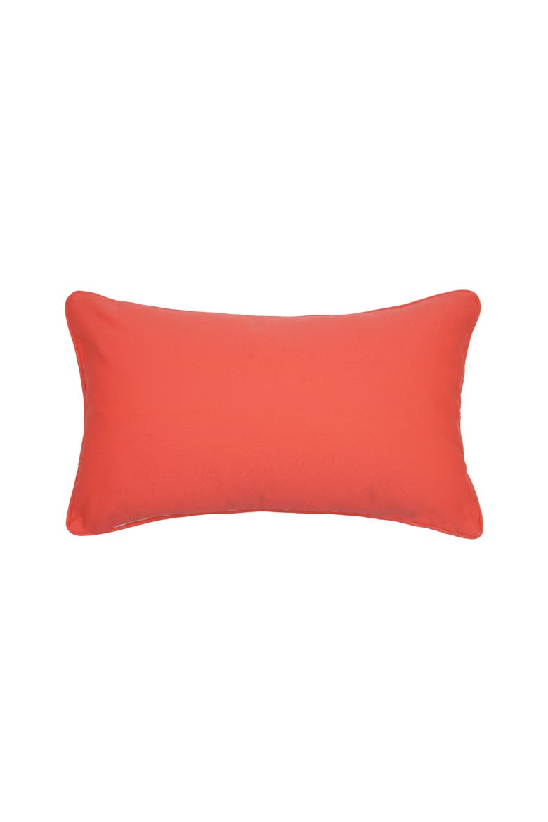 Coral Fish Pattern Indoor/Outdoor Lumbar Pillow Decor, Alternate, color, Red