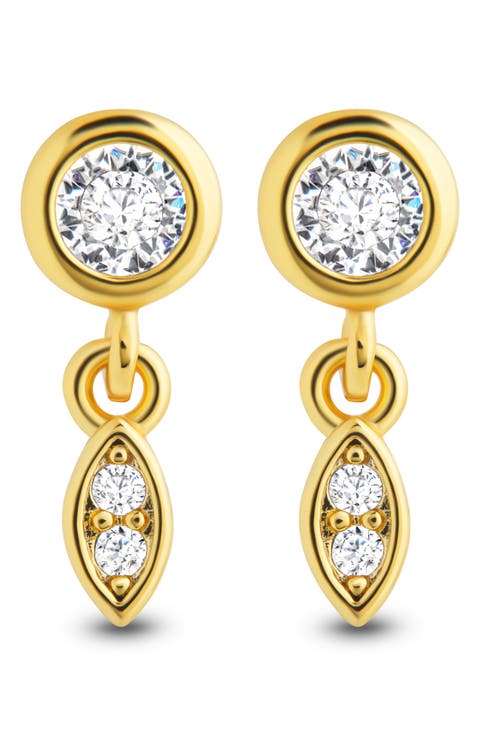 Alice Cubic Zirconia Drop Earrings