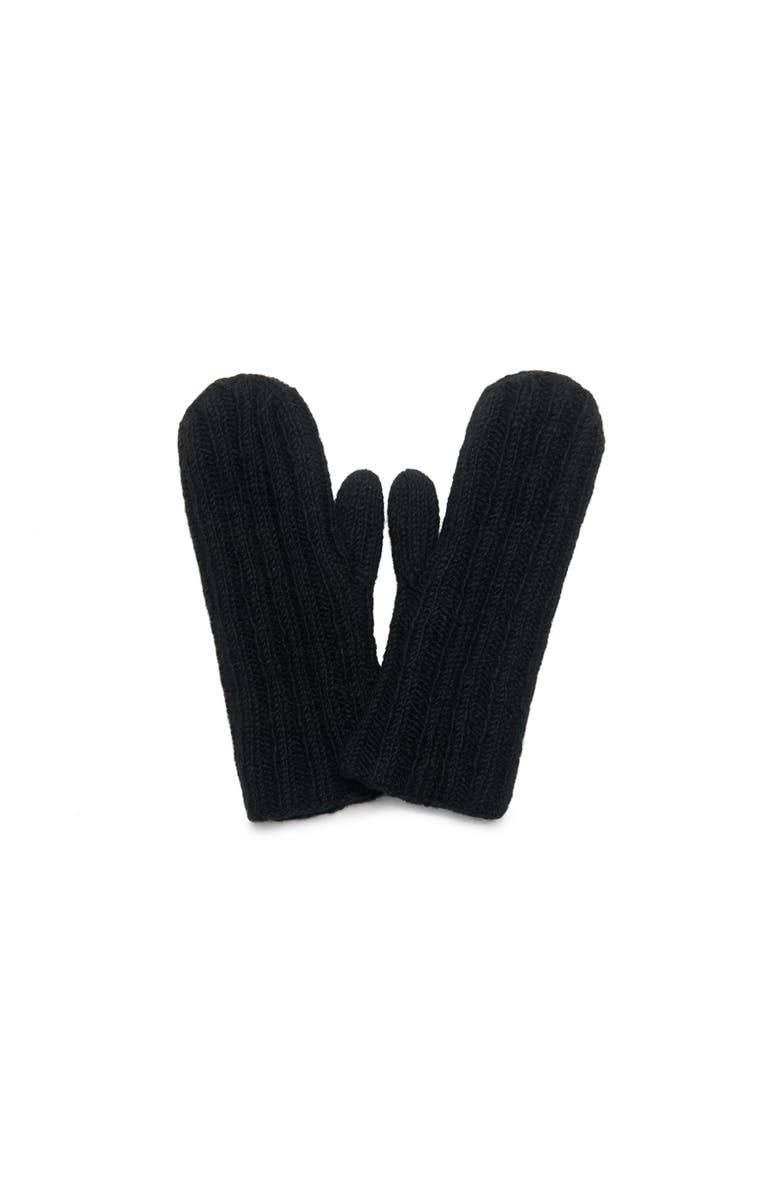 Feelgoodz Women's Artisan Hand-Knit Denali Ribbed Mitten, Main, color, Stone