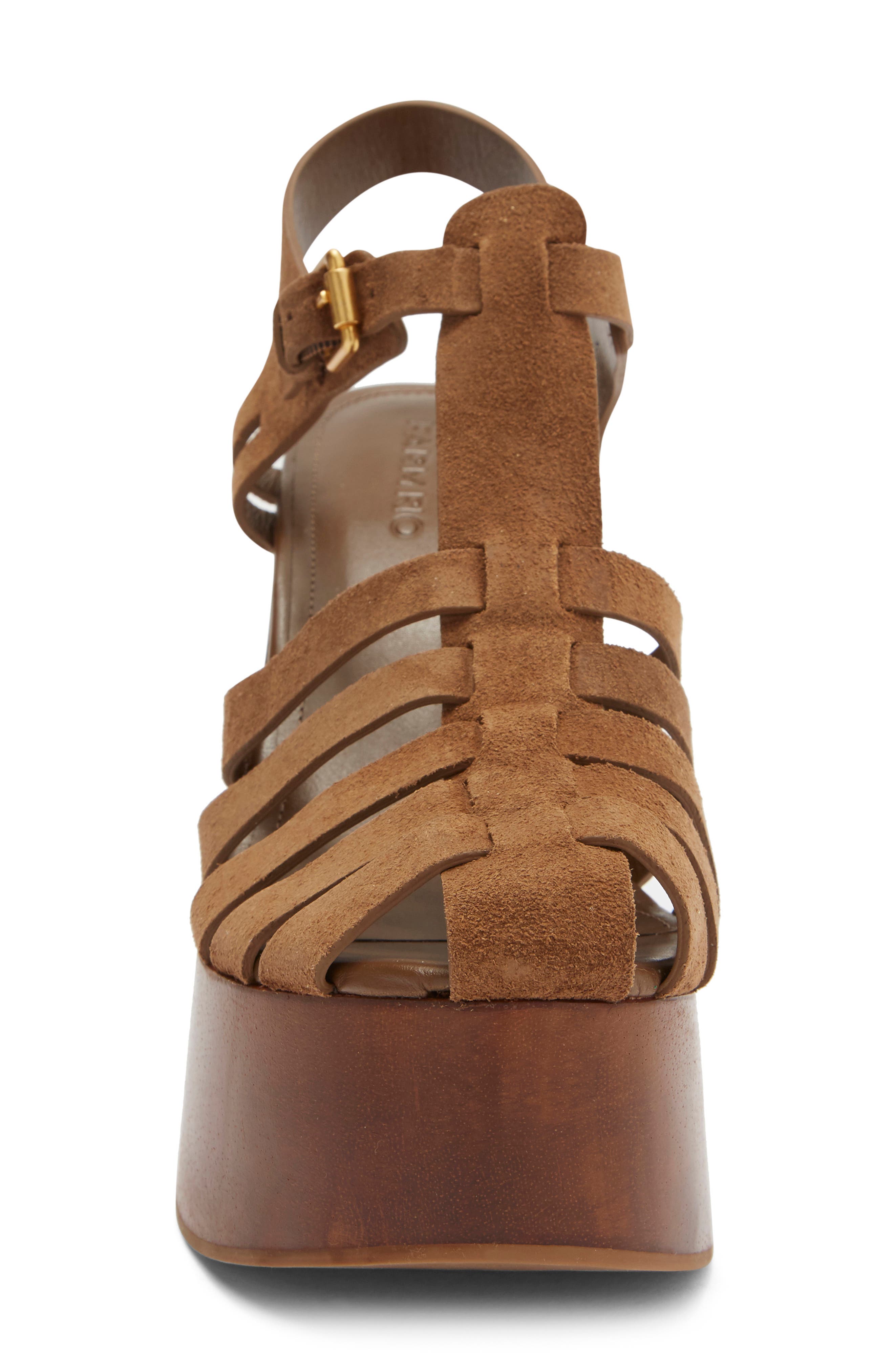 Fisherman Wedge Sandal, Alternate, color, SAND