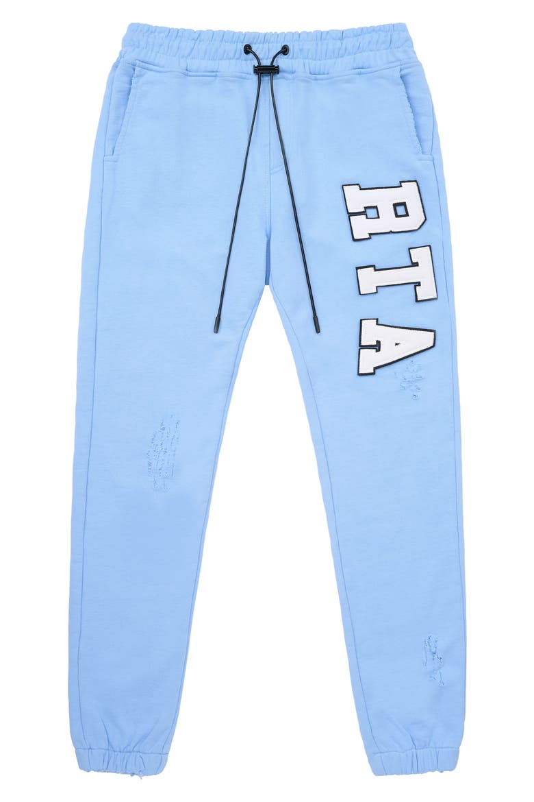 Owen Cotton Drawstring Joggers, Main, color, SKY BLUE COLLEGIATE