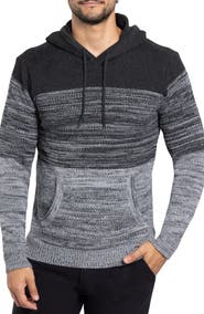 XRAY Two-Tone Knitted Pullover Hoodie